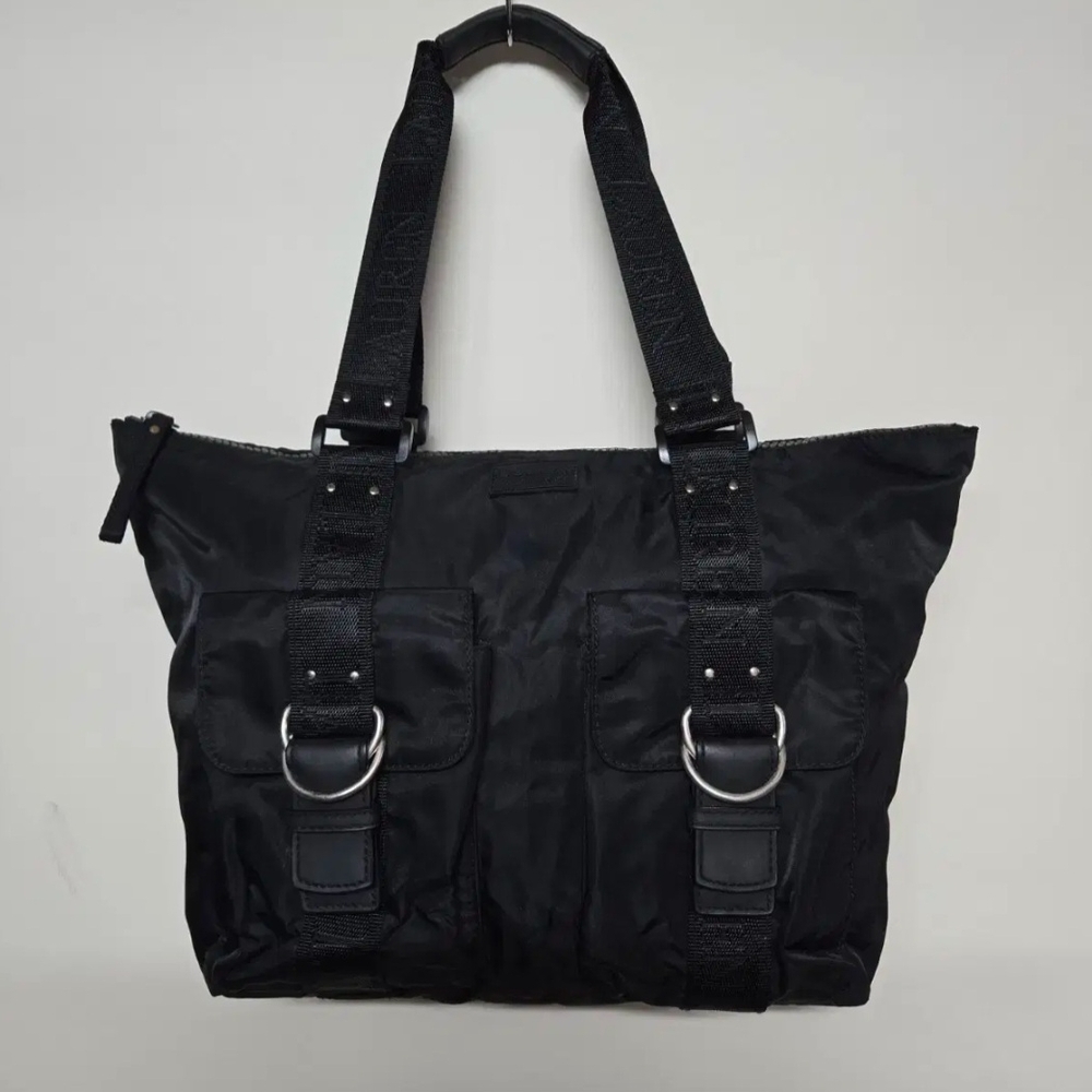 Ralph Lauren Polo Purse Tote Bag Black Nylon